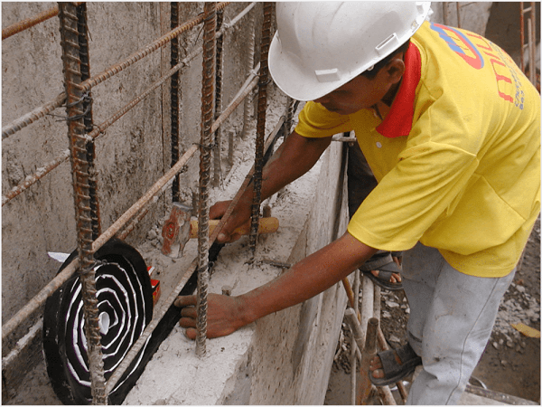 Thi công lắp đặt thanh trương nở Hyperstop DB 2015